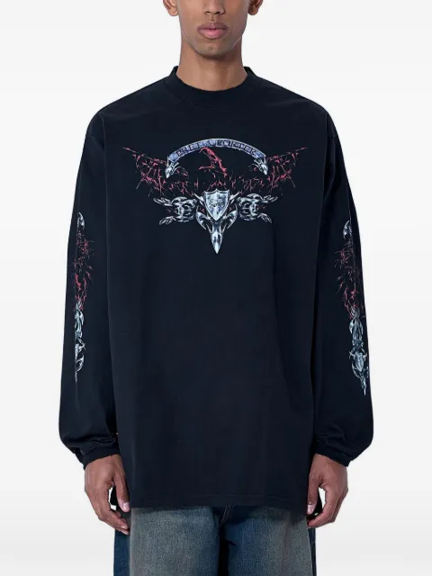 VETEMENTS graphic-print long-sleeved T-shirt