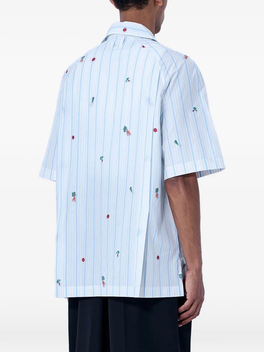 Jacquemus Poloshirt met patroon Blauw