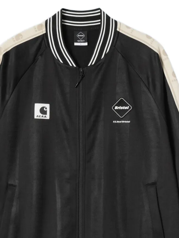 Carhartt WIP X F.C.Real Bristol Varsity Jacket | Black | FARFETCH IN