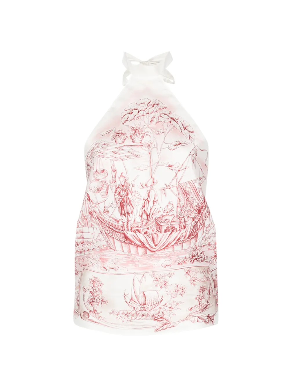 Ferragamo graphic-print top - White