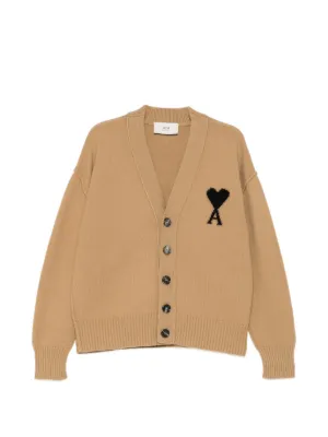 AMI Paris Ami De Coeur カーディガン | グレー | FARFETCH JP