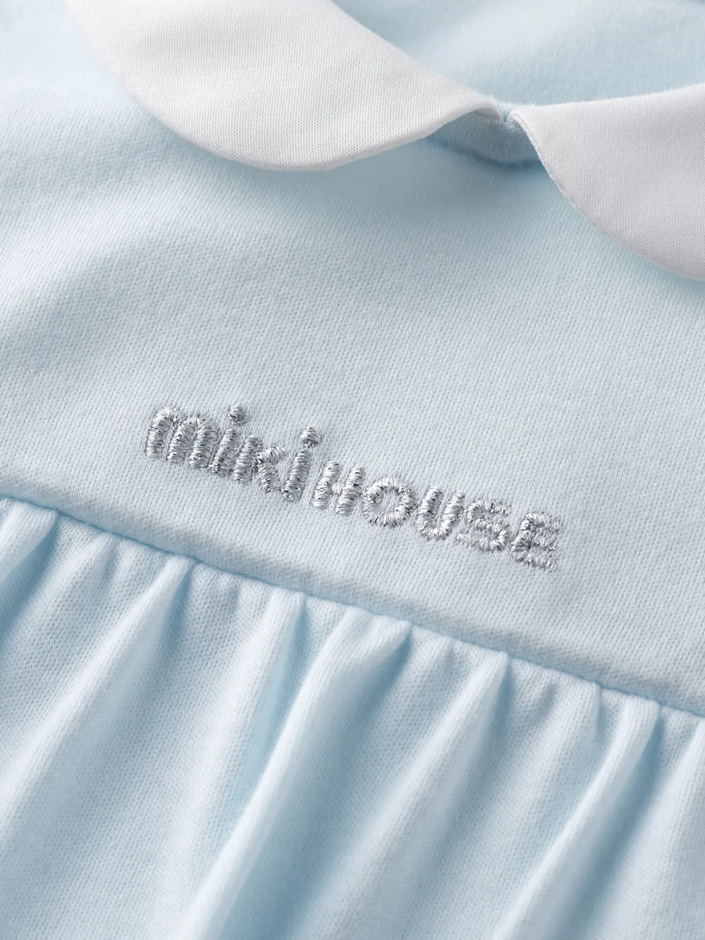 Miki House Overall met geborduurd logo Blauw