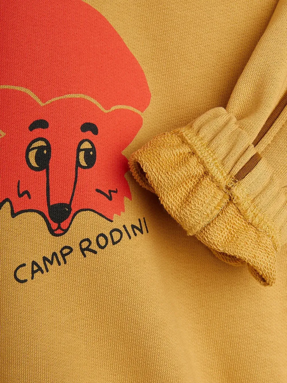 Mini Rodini Sweater met grafische print Geel