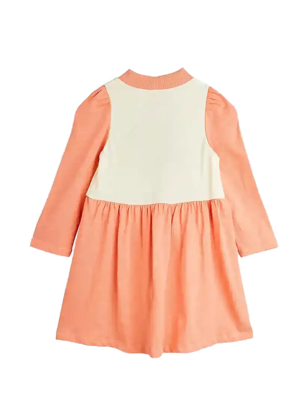 Mini Rodini Jurk met beren-print en lange mouwen Oranje