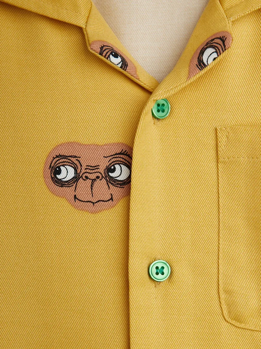 Mini Rodini E.T. graphic-print shirt Geel