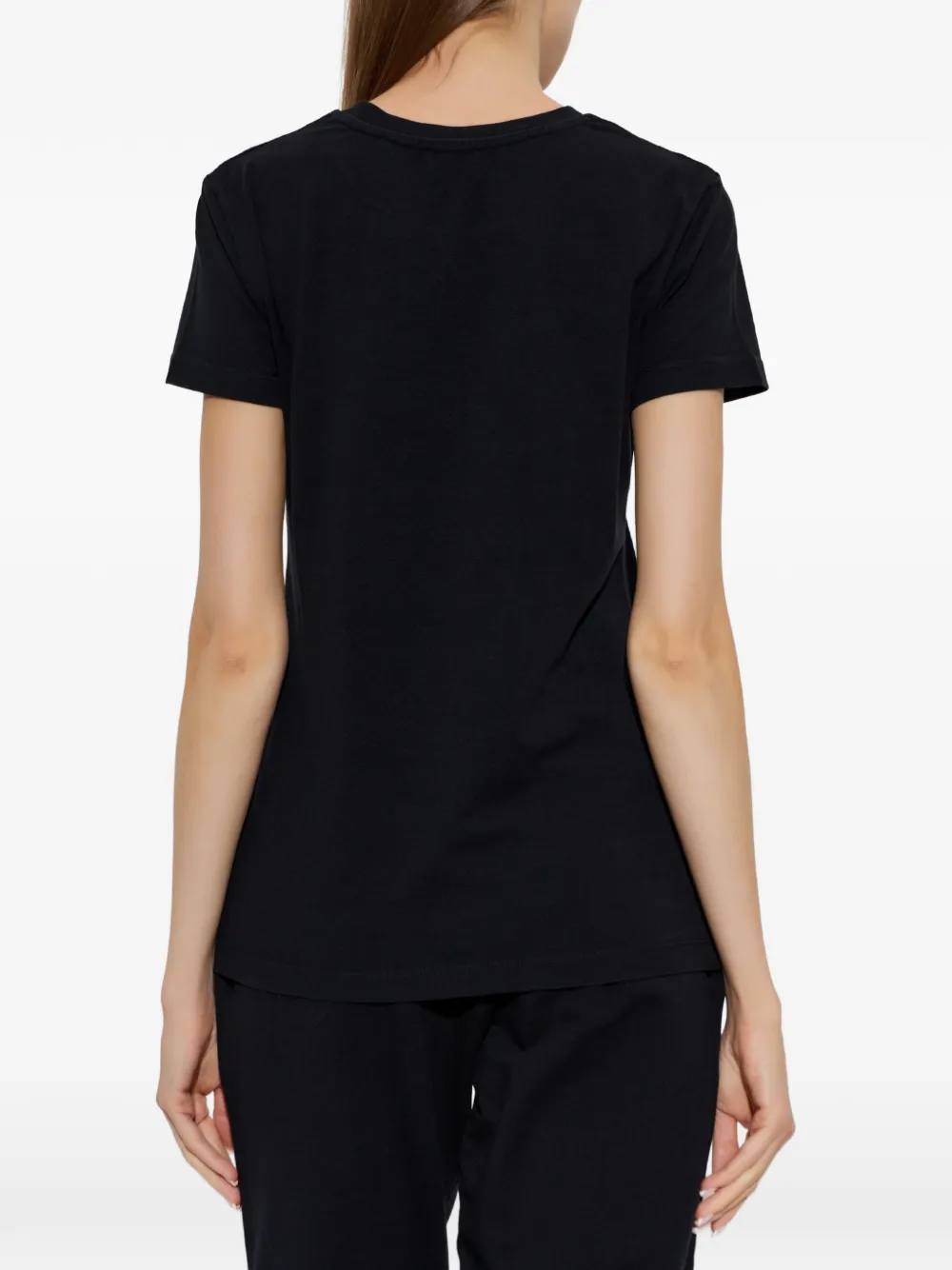 Moschino T-shirt met logoprint Zwart