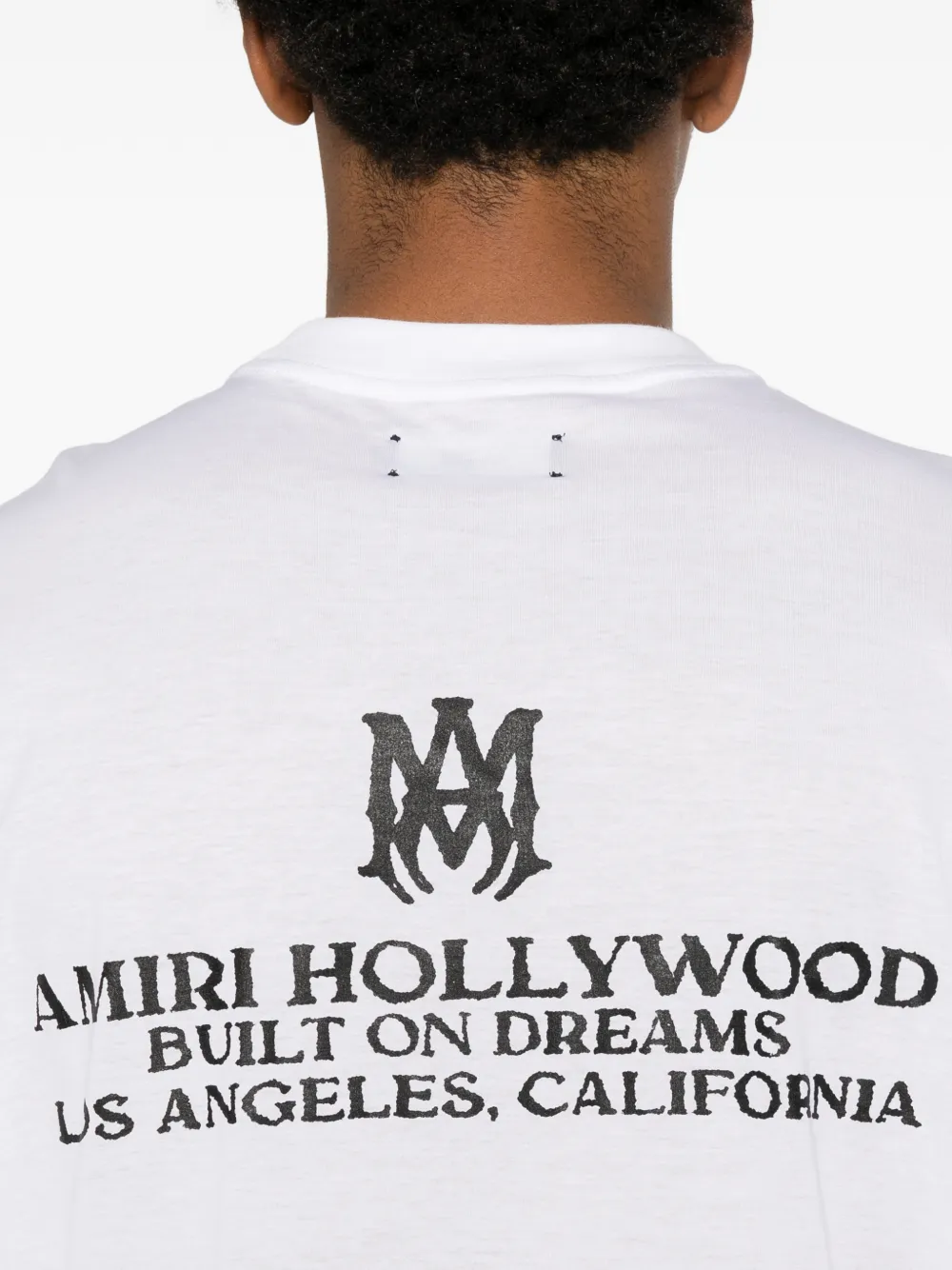 AMIRI Built On Dreams katoenen T-shirt met logo-print Wit