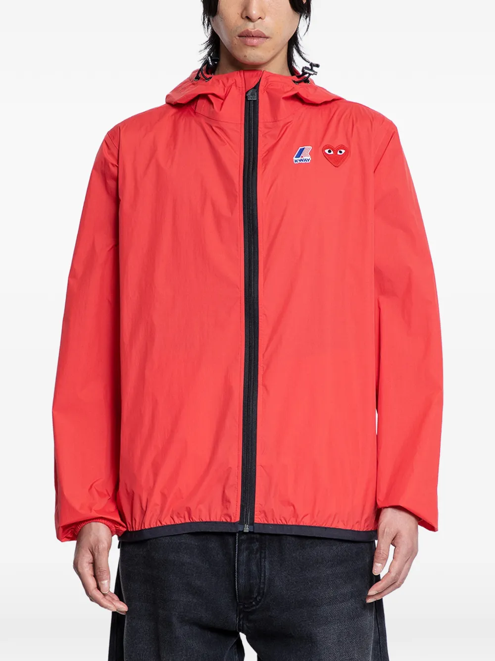 Comme Des Garçons Play K-Way lightweight jacket - Rosso