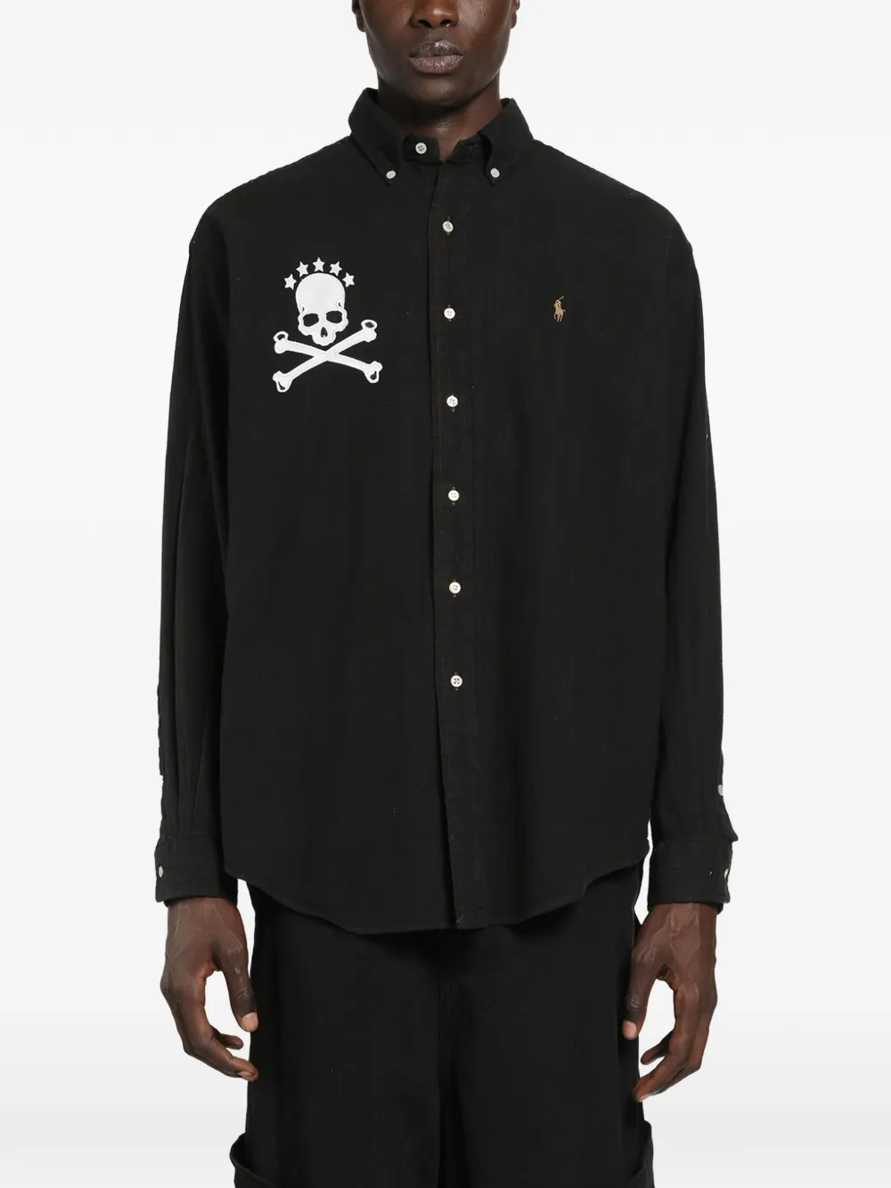 MASSIMO SABBADIN skull-print Broby shirt - Nero