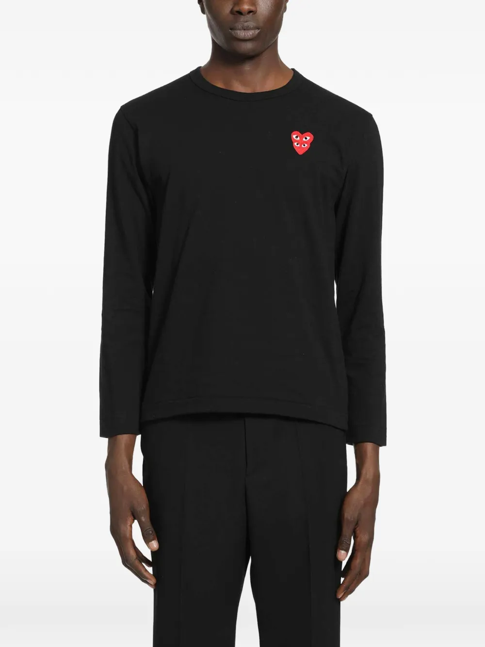 Comme Des Garçons Play Heart long-sleeve T-shirt - Nero