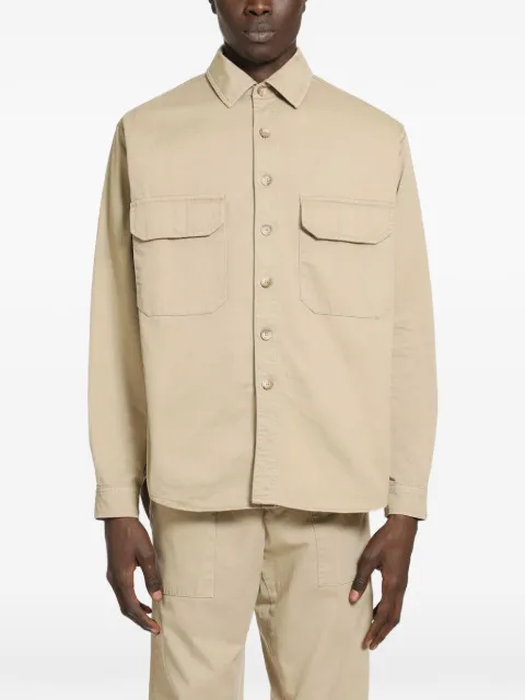 White Sand cotton shirt jacket