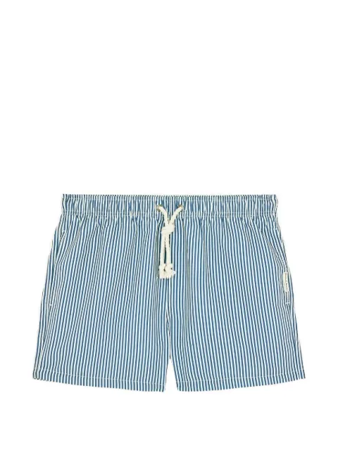GASSA D AMANTE striped drawstring swim shorts
