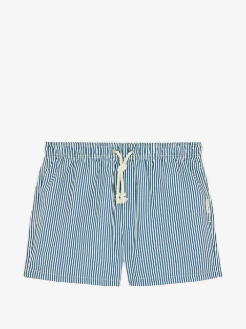 GASSA D AMANTE striped drawstring swim shorts
