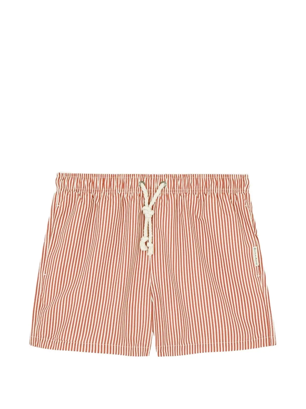 GASSA D AMANTE striped drawstring swim shorts - Marrone
