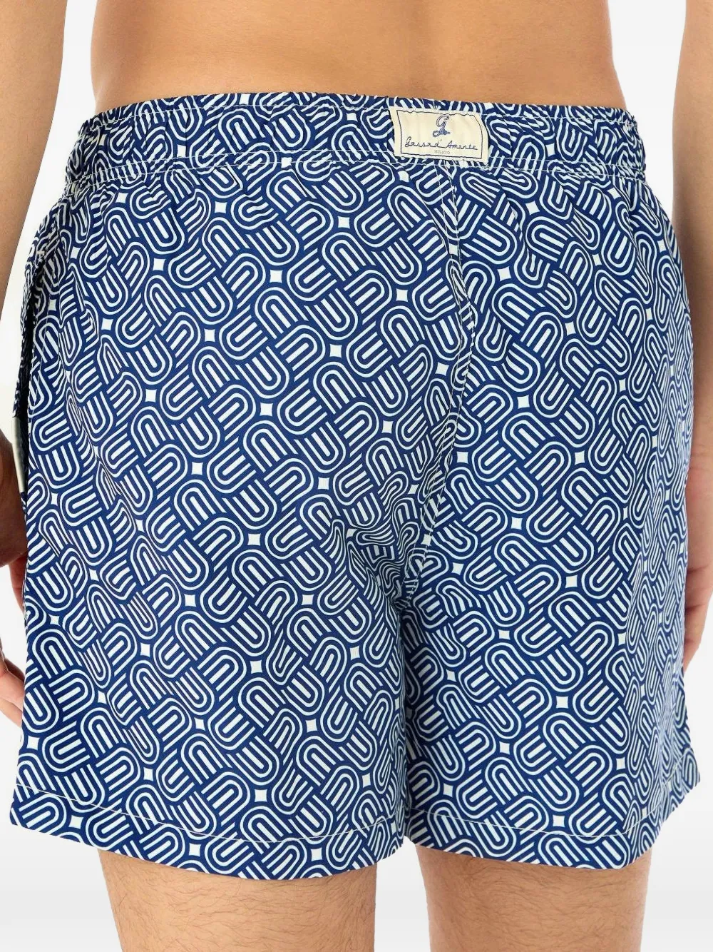 GASSA D AMANTE Zwembroek met geometrische print Blauw