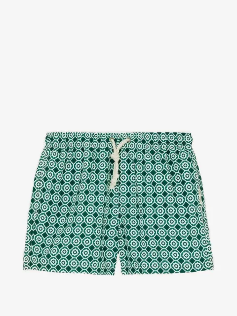 GASSA D AMANTE geometric-print swim shorts