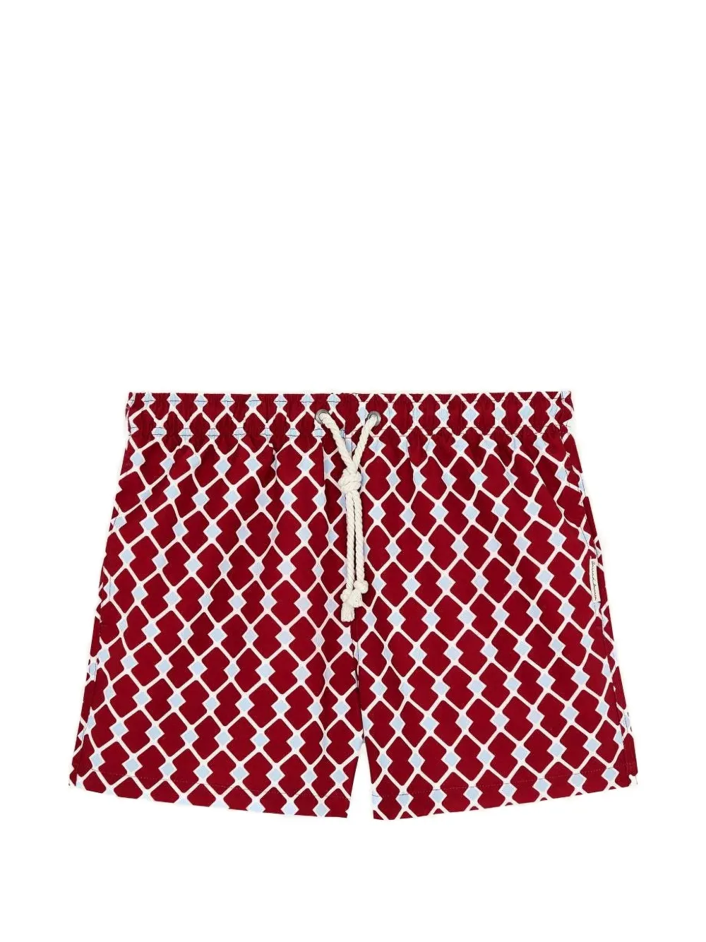 GASSA D AMANTE Portofino graphic-print swim shorts - Rosso