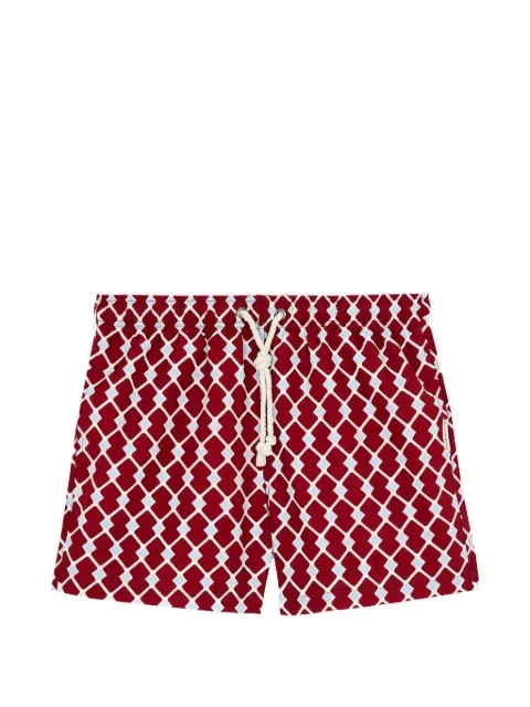 GASSA D AMANTE Portofino graphic-print swim shorts