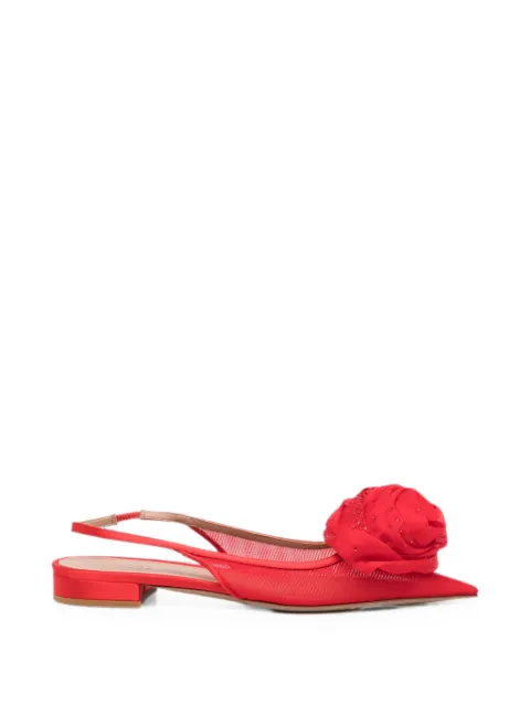 Gedebe floral-detail slingback shoes