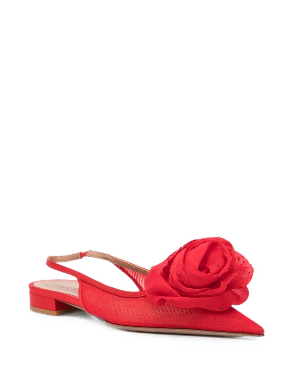 Gedebe Slingback schoenen met bloemendetail Rood