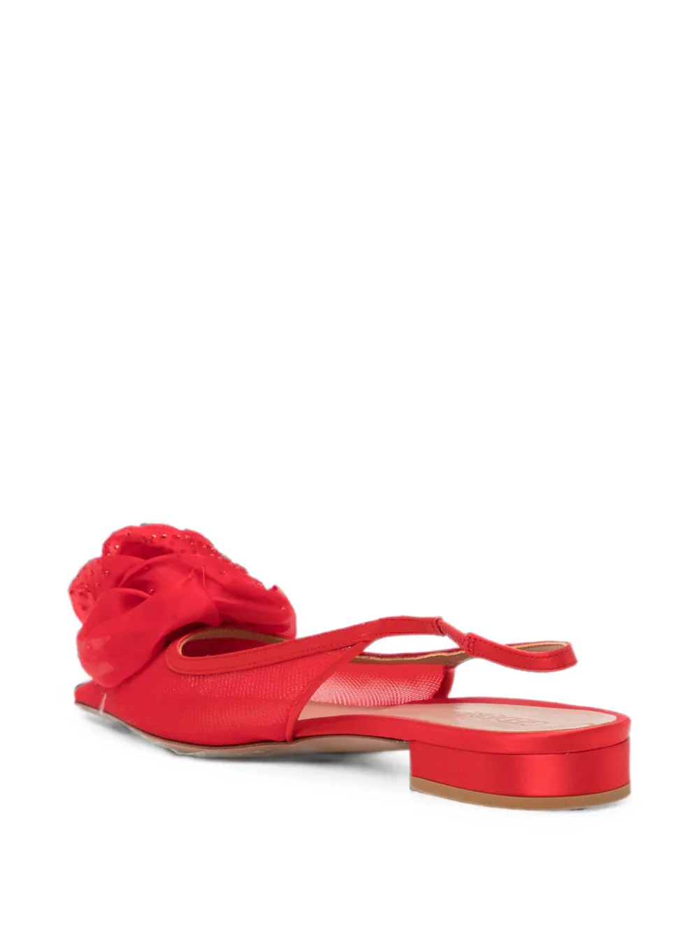 Gedebe Slingback schoenen met bloemendetail Rood