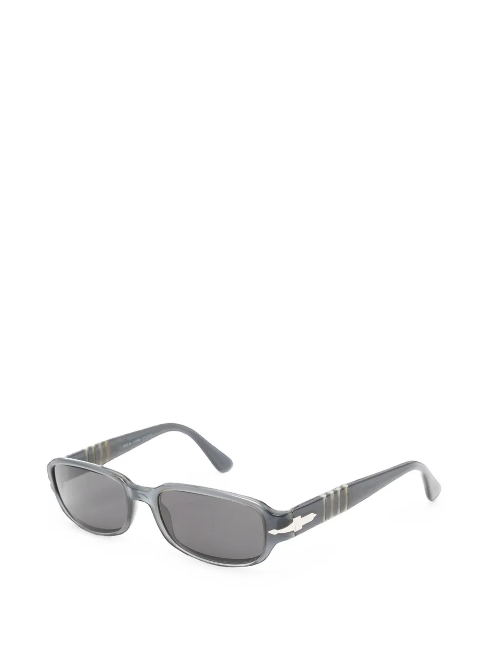 Persol Pre-Owned Zonnebril met rechthoekig montuur Grijs