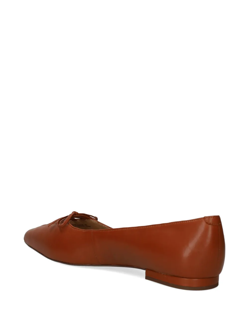 Lauren Ralph Lauren lace-up pointed-toe ballet flats Beige