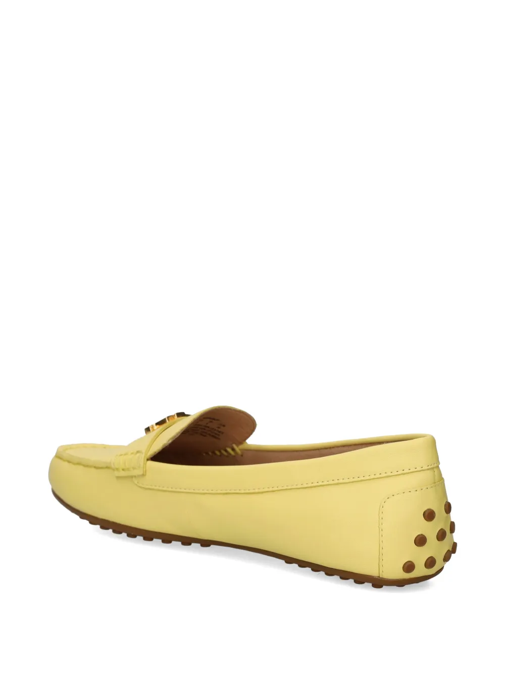 Lauren Ralph Lauren logo-plaque loafers Geel