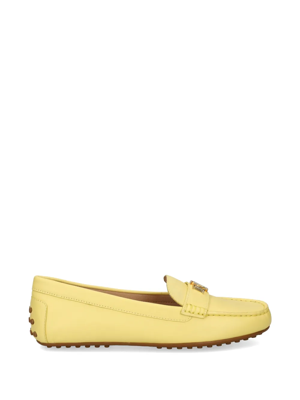 Lauren Ralph Lauren logo-plaque loafers - Gelb