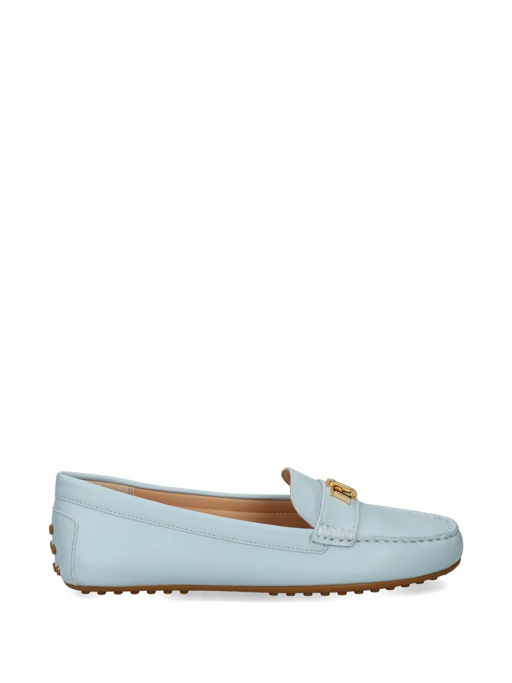 Lauren Ralph Lauren logo-plaque loafers - Blu