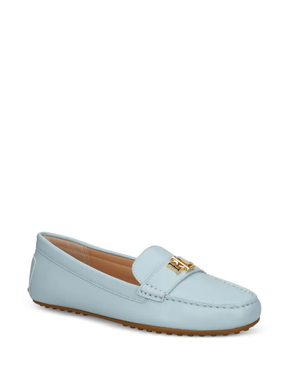 Lauren Ralph Lauren logo-plaque loafers Blauw