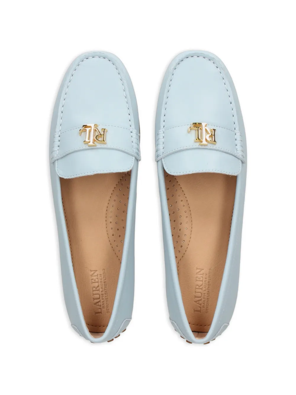 Lauren Ralph Lauren logo-plaque loafers Blauw