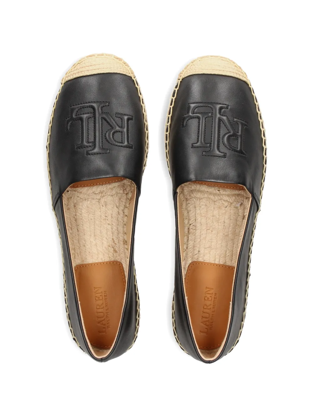 Lauren Ralph Lauren logo-embroidered espadrilles Zwart