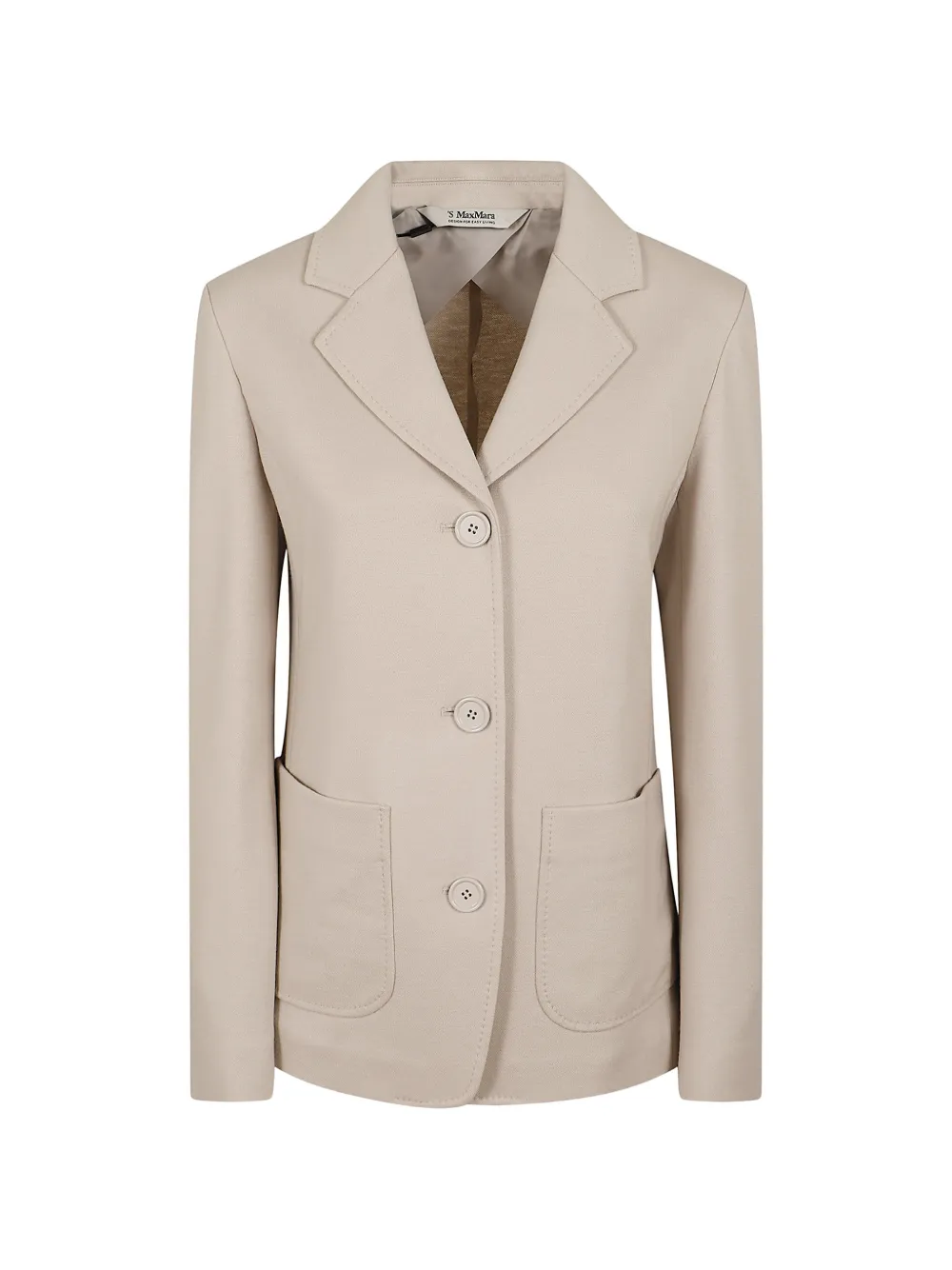 'S Max Mara single-breasted patch-pockets blazer - Toni neutri