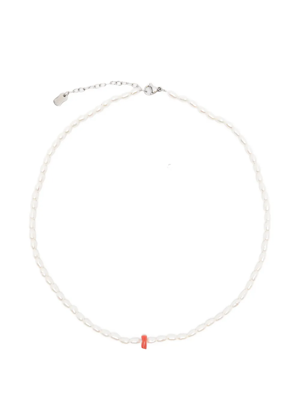 COLLANINE COLORATE pearl coral necklace - Weiß