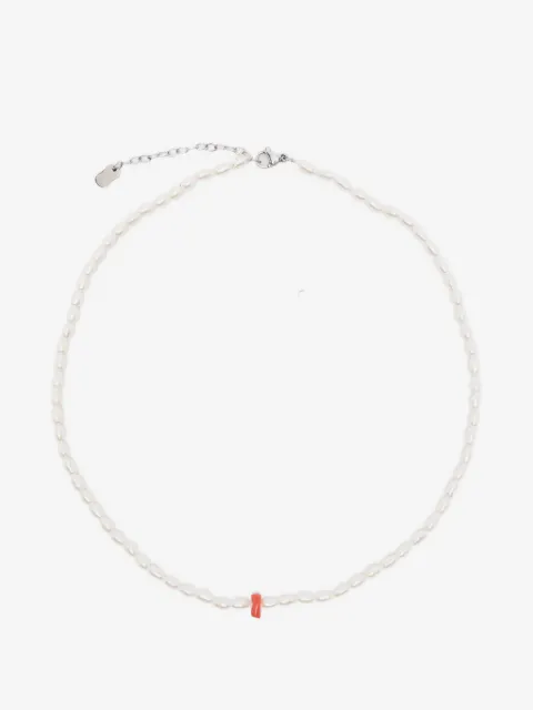 COLLANINE COLORATE collar de coral con perlas
