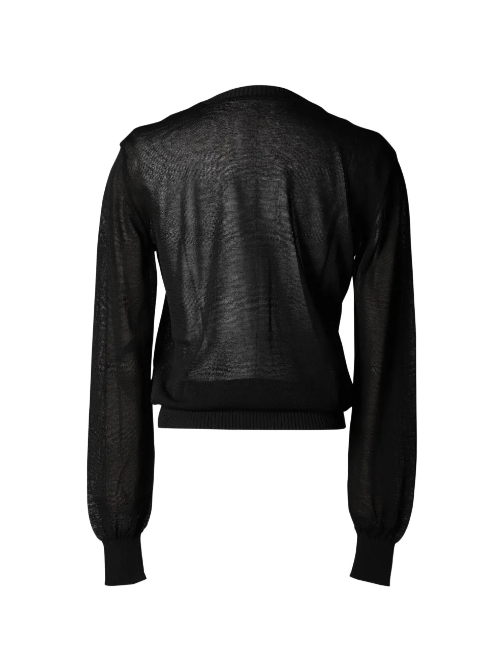  Pushbutton Layered Pleated-panel Sweater - Noir 