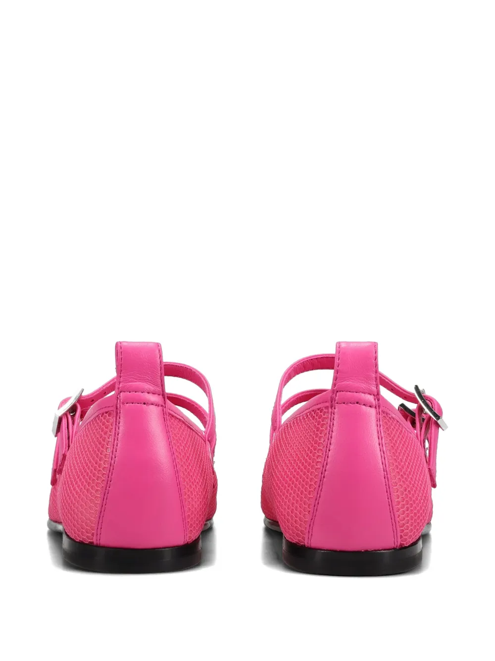 Nodaleto Mesh ballerina's verfraaid met bloemen Roze