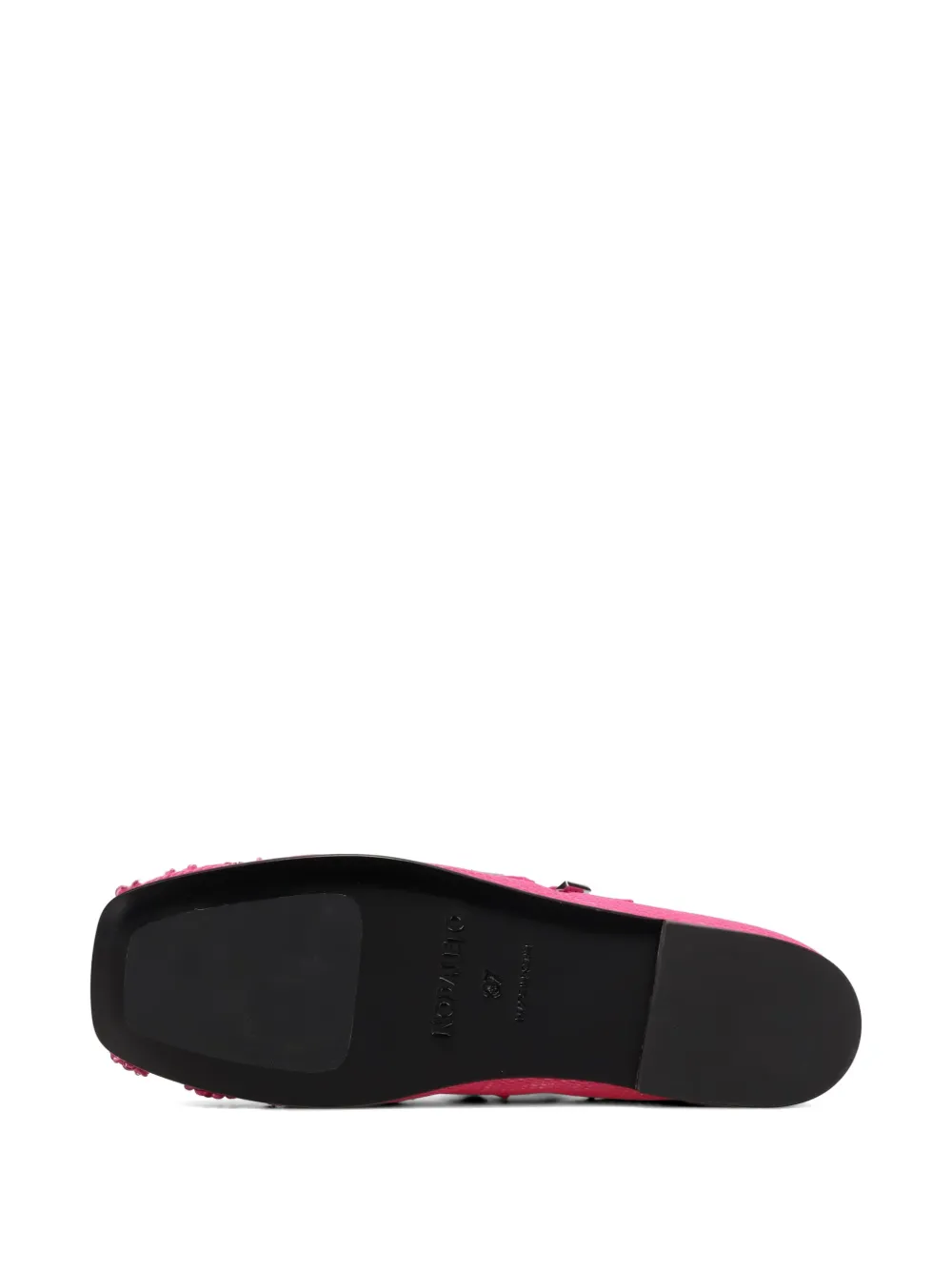 Nodaleto Mesh ballerina's verfraaid met bloemen Roze