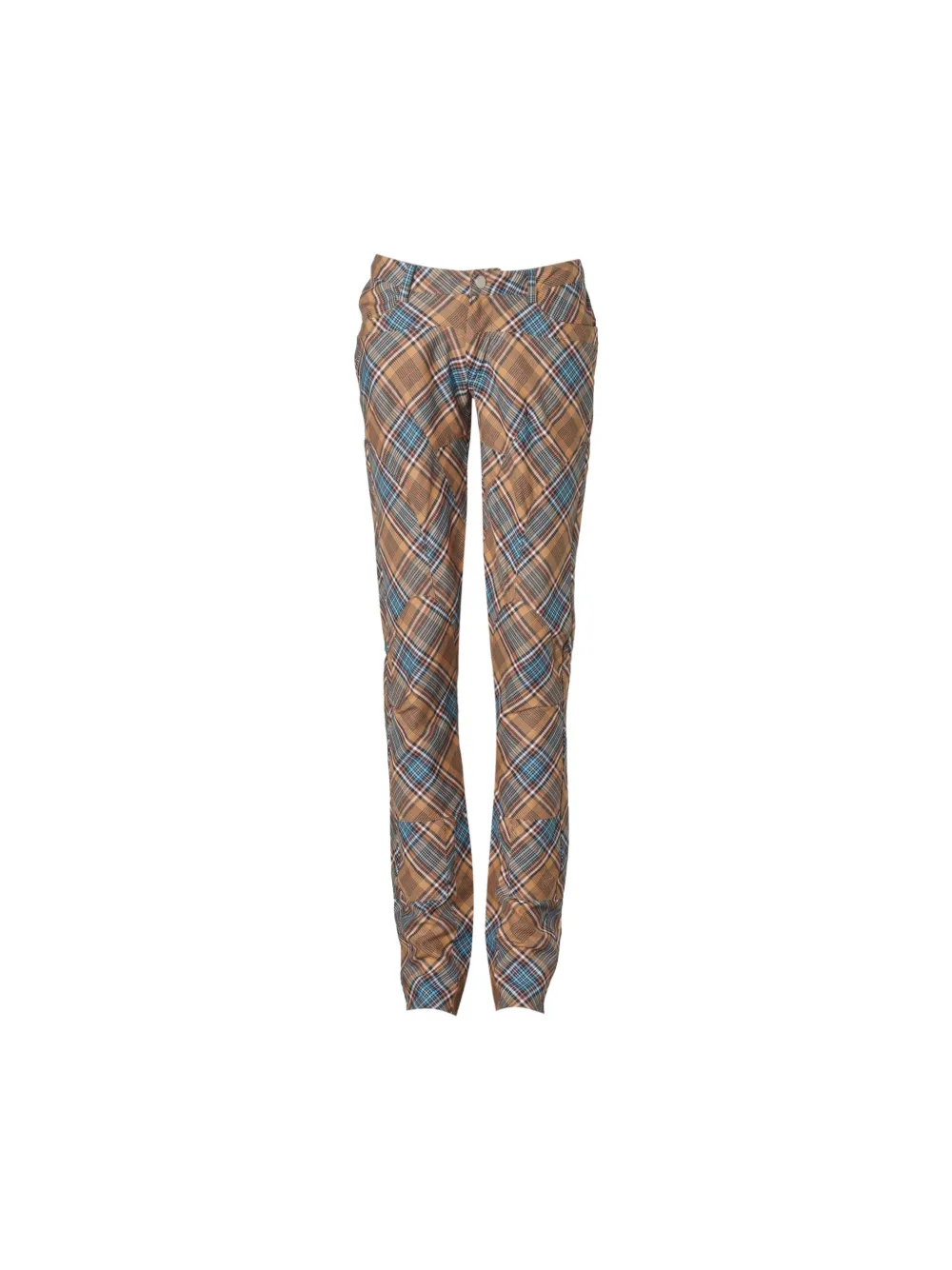 Collina Strada Rawr plaid-pattern trousers - Marrone