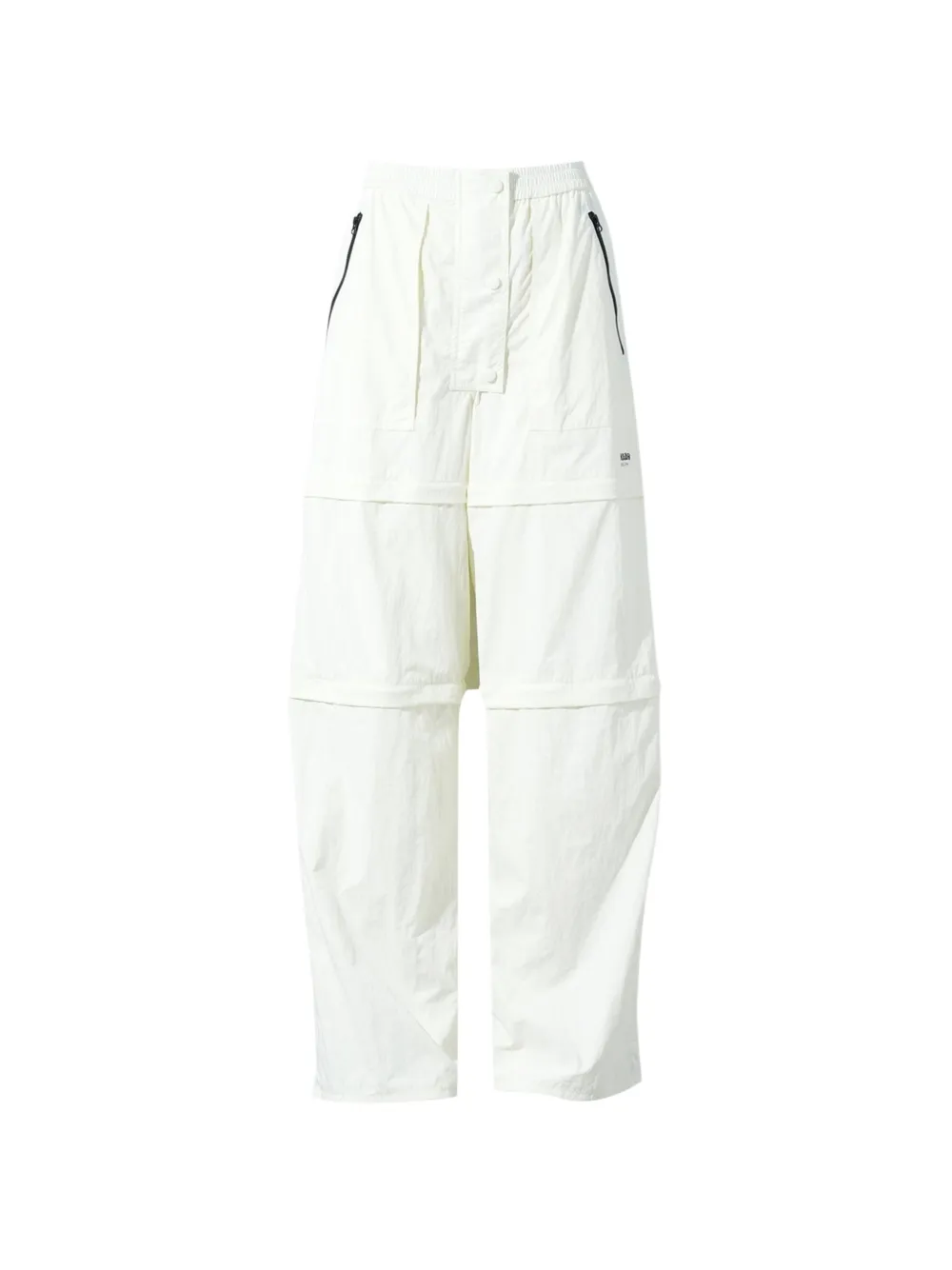 pushBUTTON detachable three-way trousers - Bianco