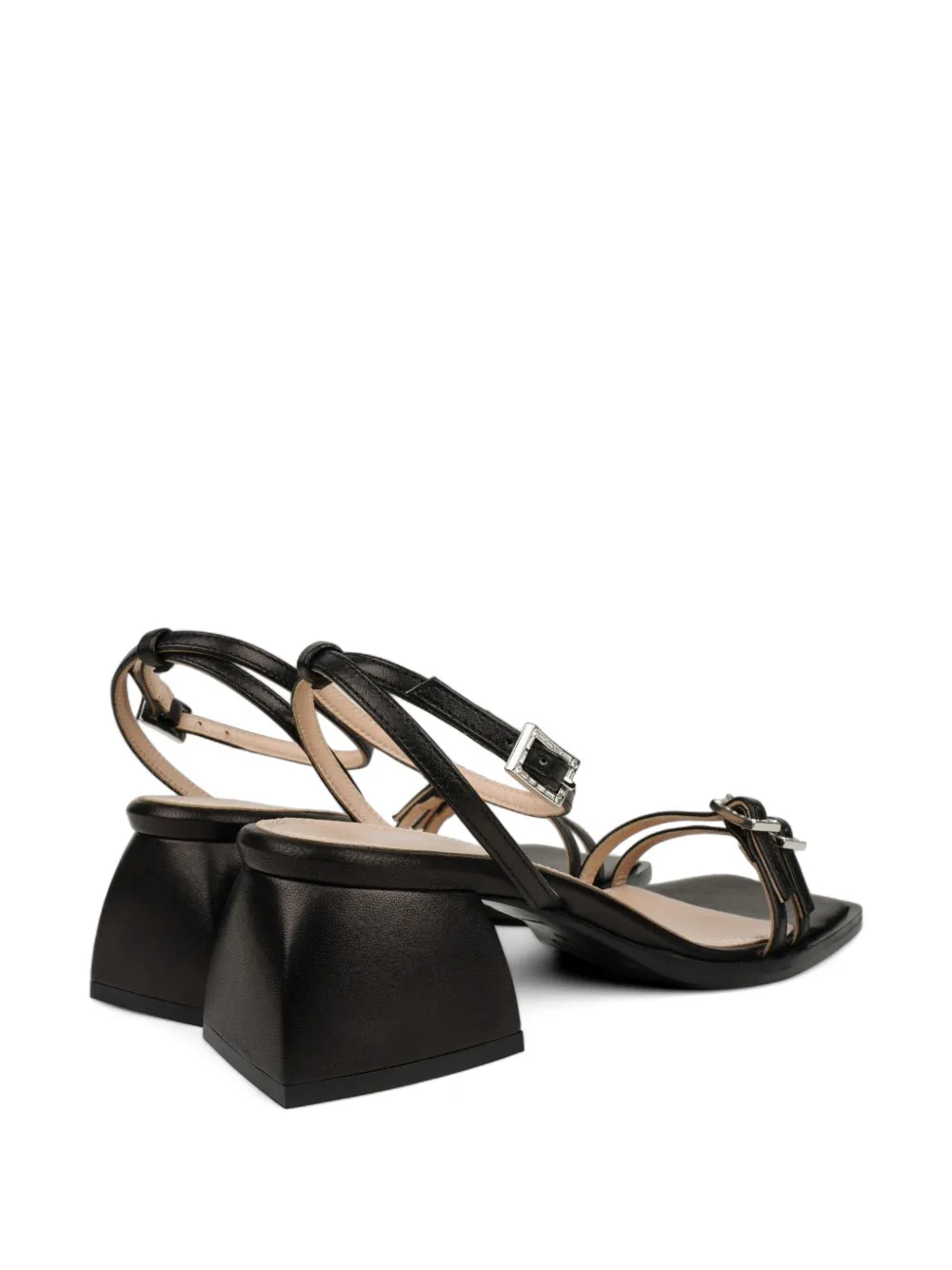 Nodaleto Bulla buckle-detail block-heel sandals Zwart