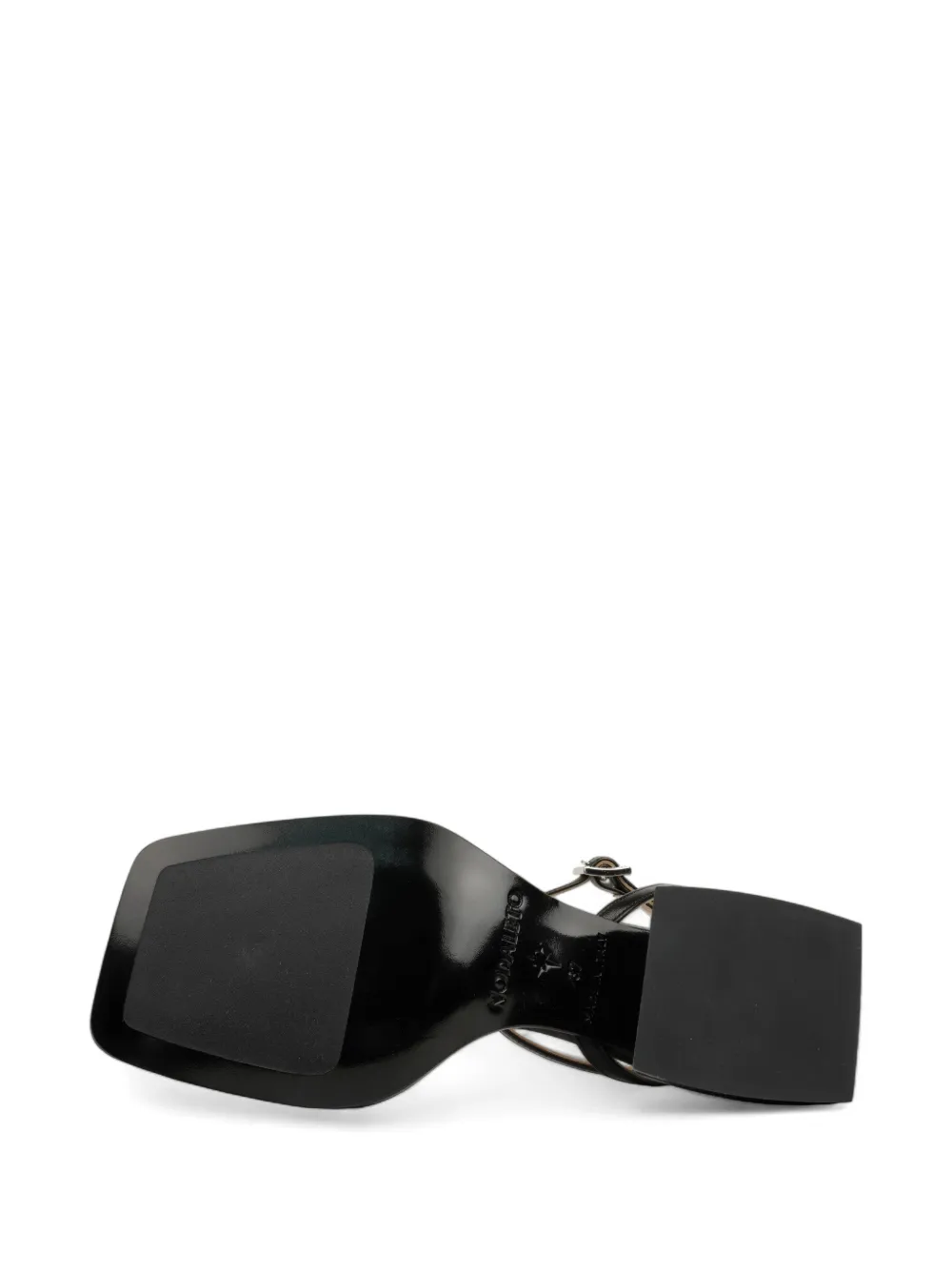 Nodaleto Bulla buckle-detail block-heel sandals Zwart