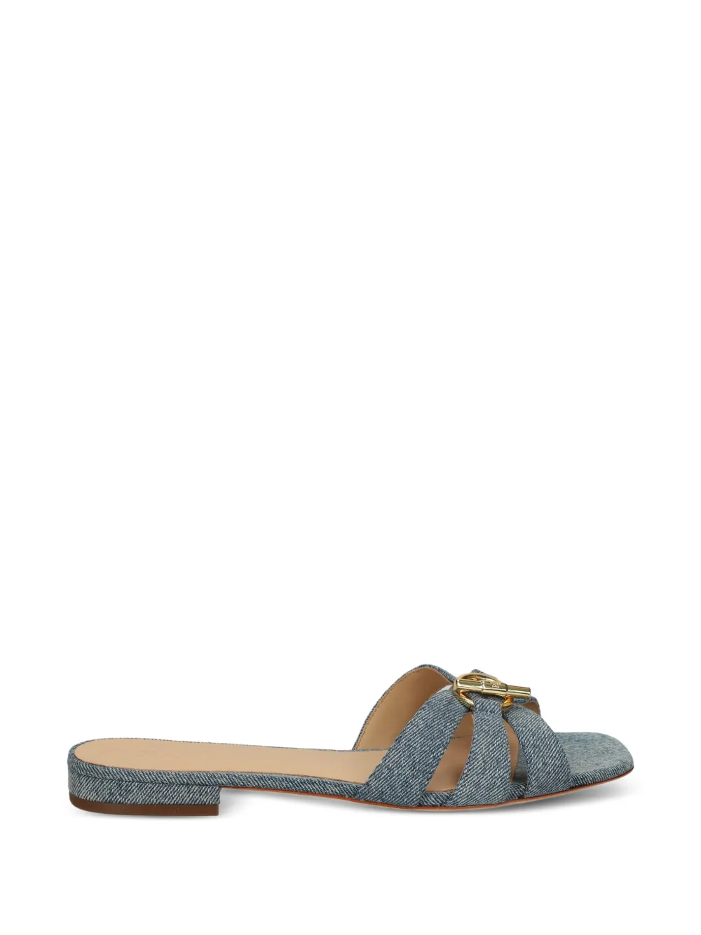 Lauren Ralph Lauren logo-plaque sandals Blauw
