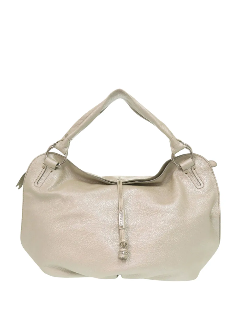 Celine Pre-Owned 2007 Grained Metallic Calfskin Bittersweet Hobo shoulder bag - Silber