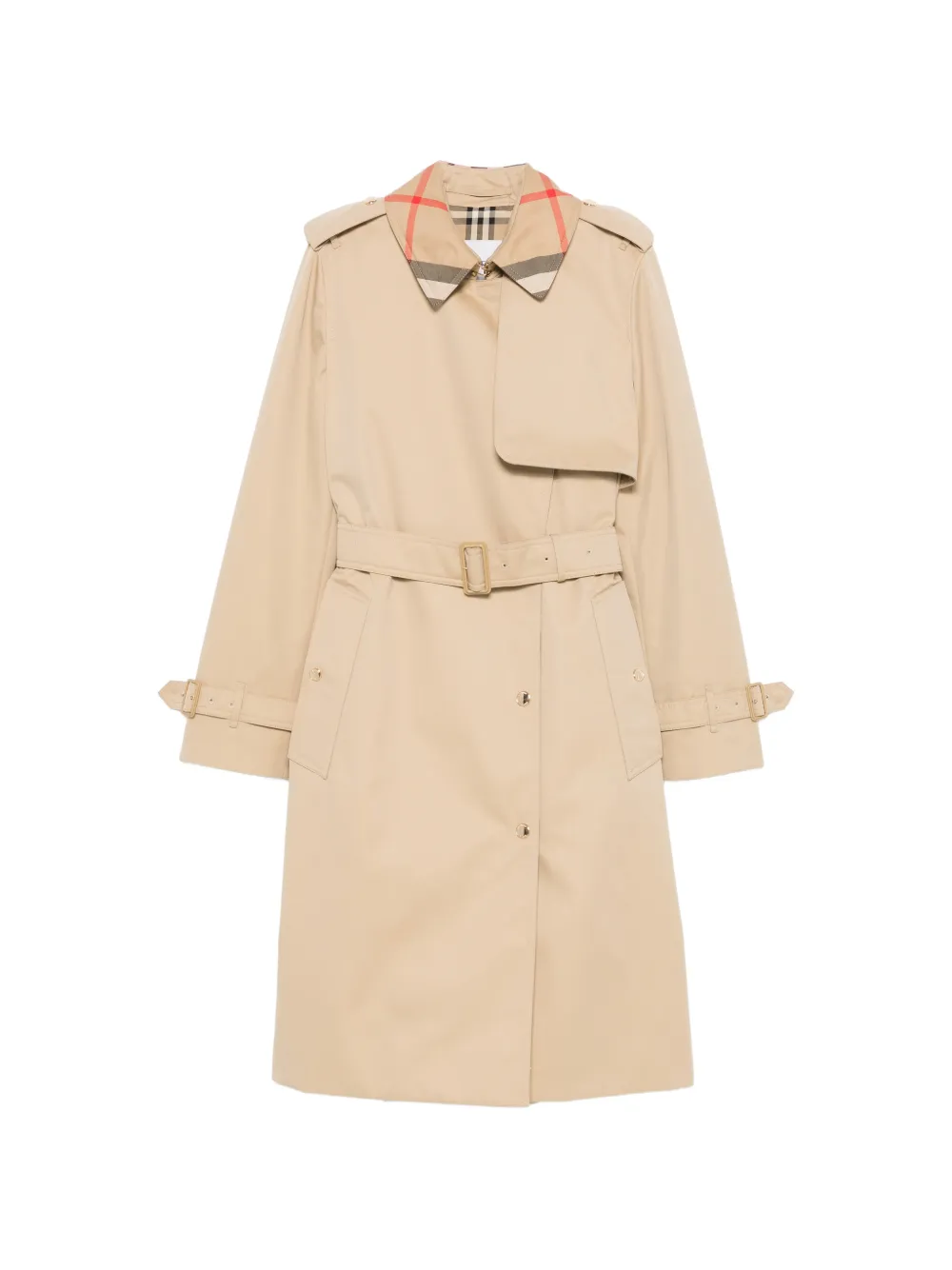 Burberry belted double-breasted trench coat - Toni neutri