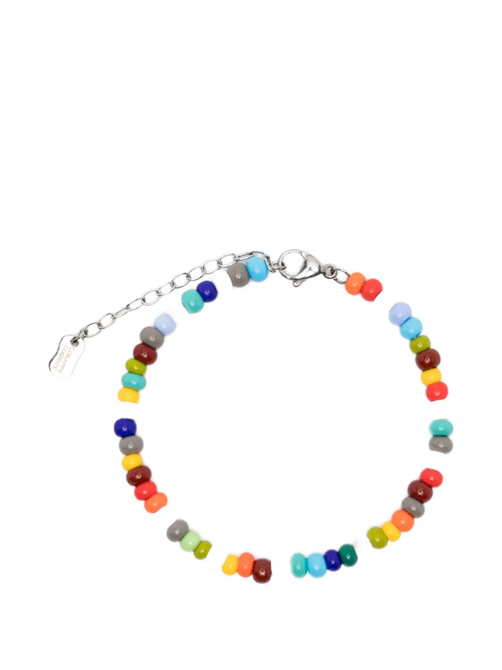 COLLANINE COLORATE Colorful beaded bracelet - Argento