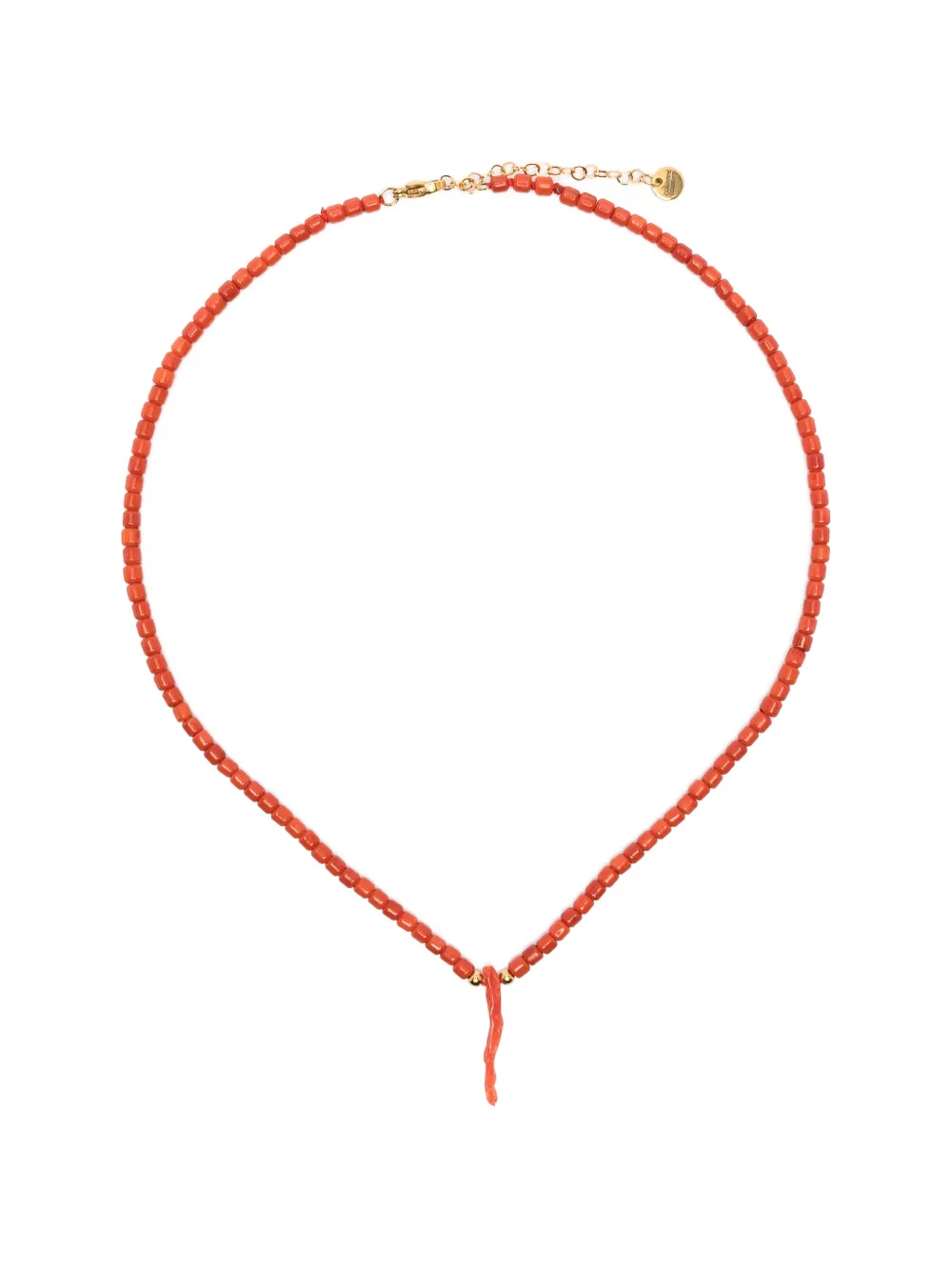 COLLANINE COLORATE beaded necklace - Rosso