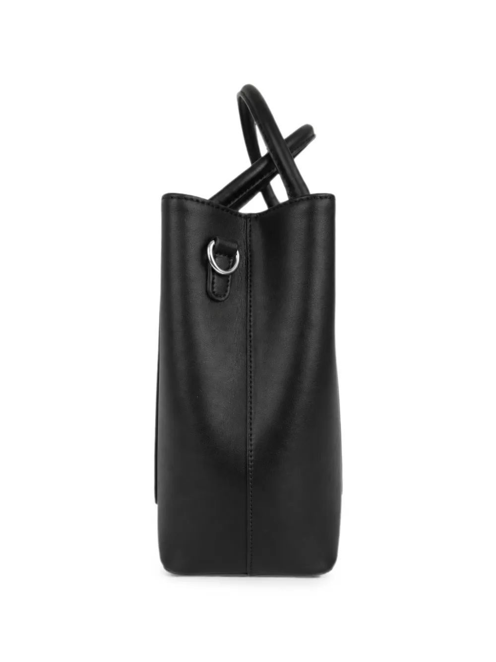 Philipp Plein Medium leren tas met doodskop en stras Zwart