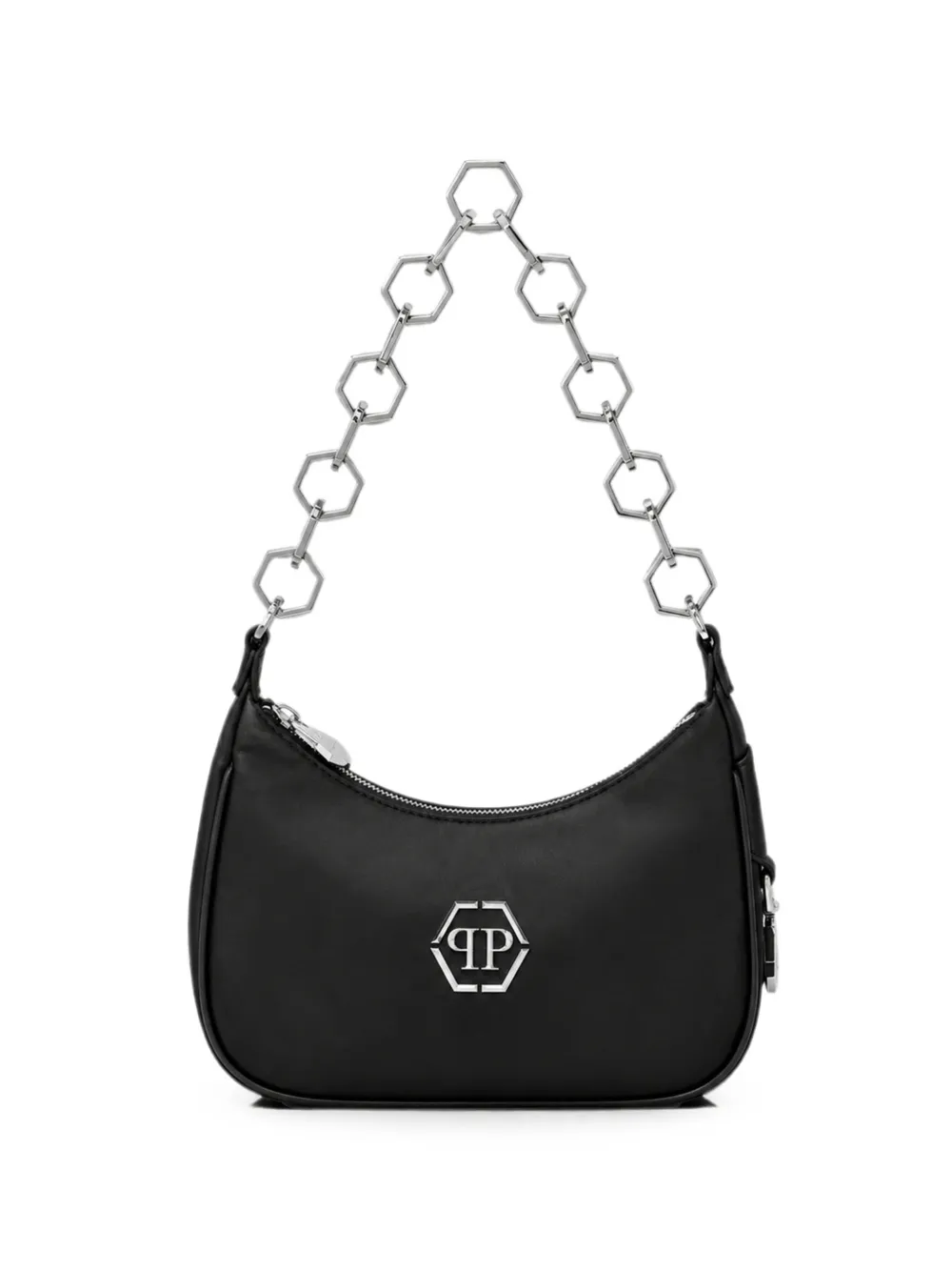 Philipp Plein Borsa a spalla Hexagon in pelle - Nero